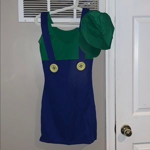 Female Luigi Halloween costume